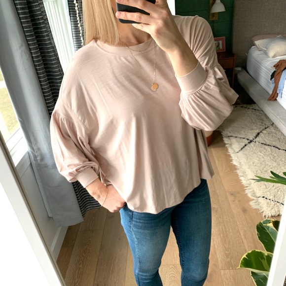 Gap Blush Pink Tunic Top XS - Picture 3 of 8